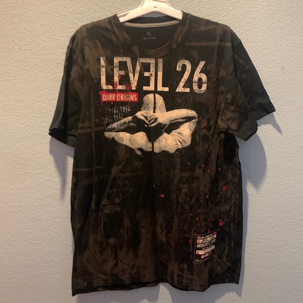 Level 26 Dark Origins Signed Autographed Anthony Zuiker of CSI Men’s XL T-Shirt